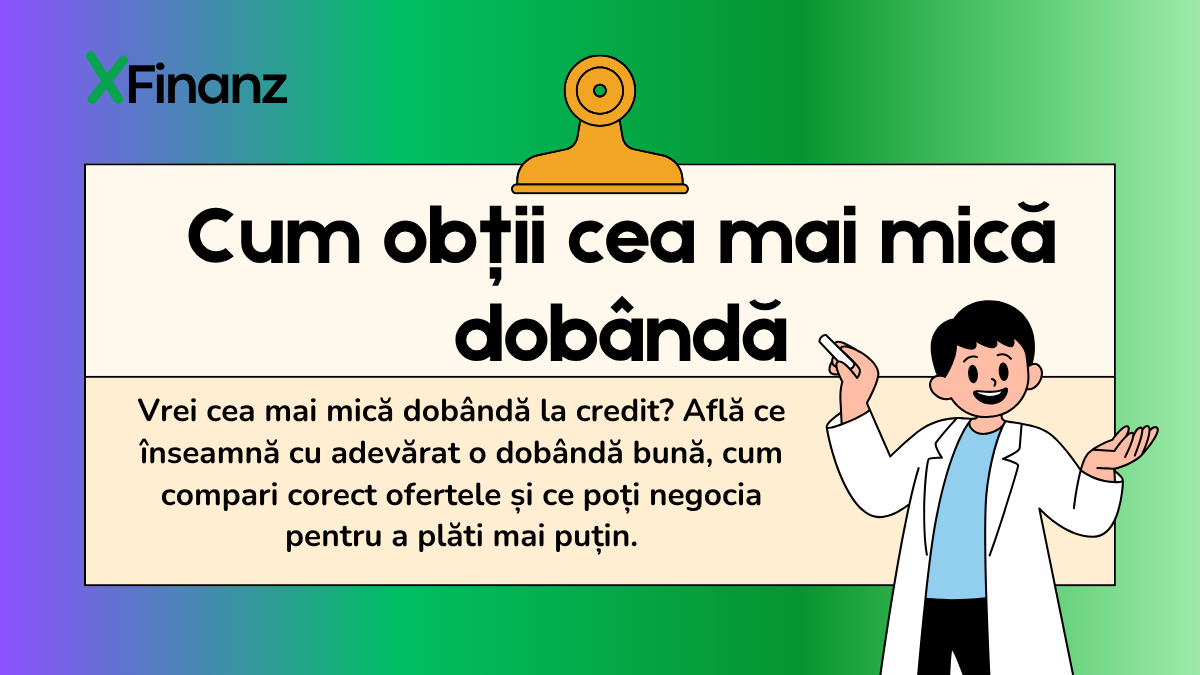 Cum obții cea mai mică dobândă la un credit
